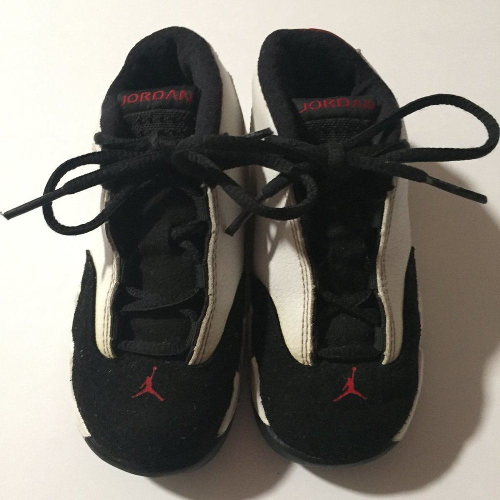Air Jordan 14 XIV Retro "Black Toe" Shoes Size 8C